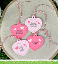 Load image into Gallery viewer, heart shaker gift tag
