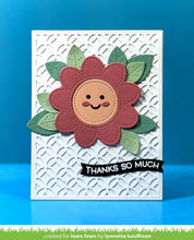 Load image into Gallery viewer, outside in stitched flower
